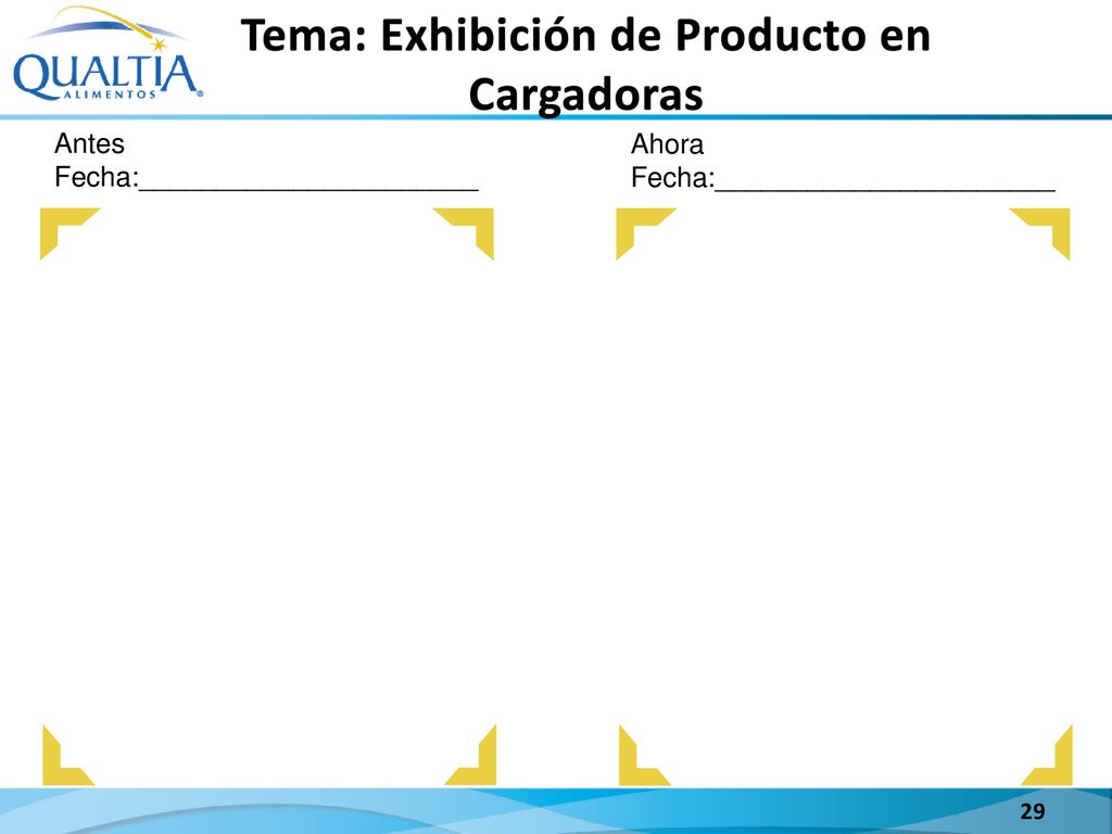 Tema: Exhibición de Producto en Cargadoras
