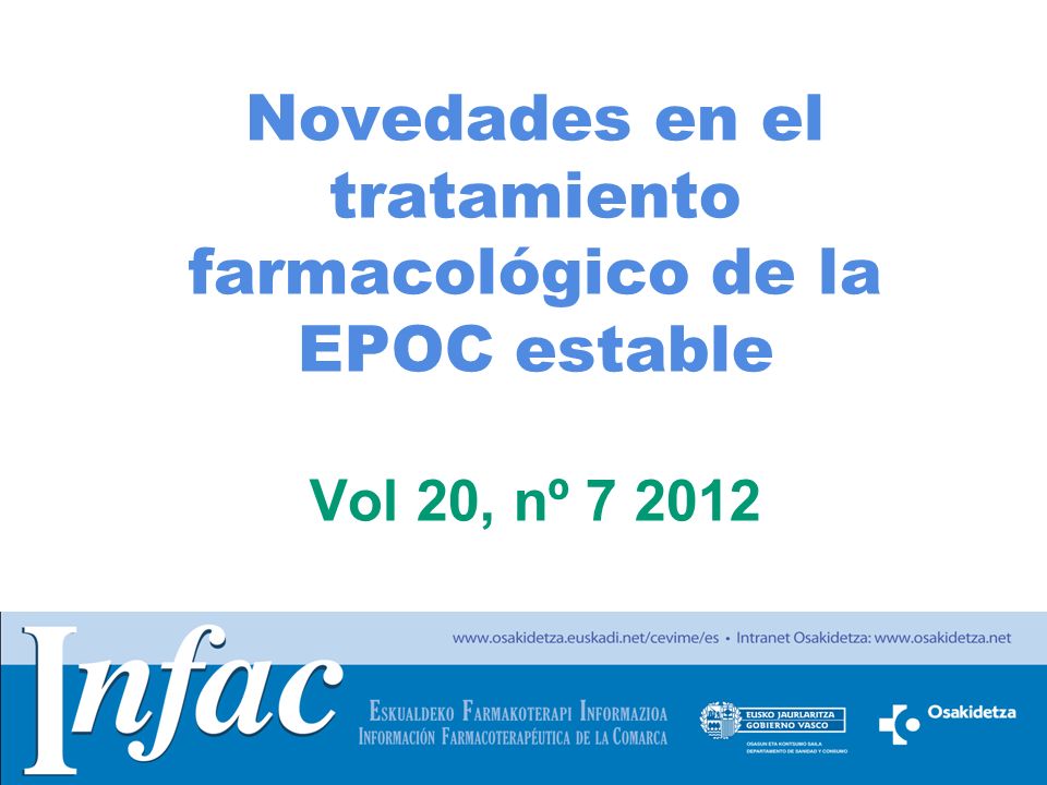 Novedades en el tratamiento farmacológico de la EPOC estable Vol 20, nº