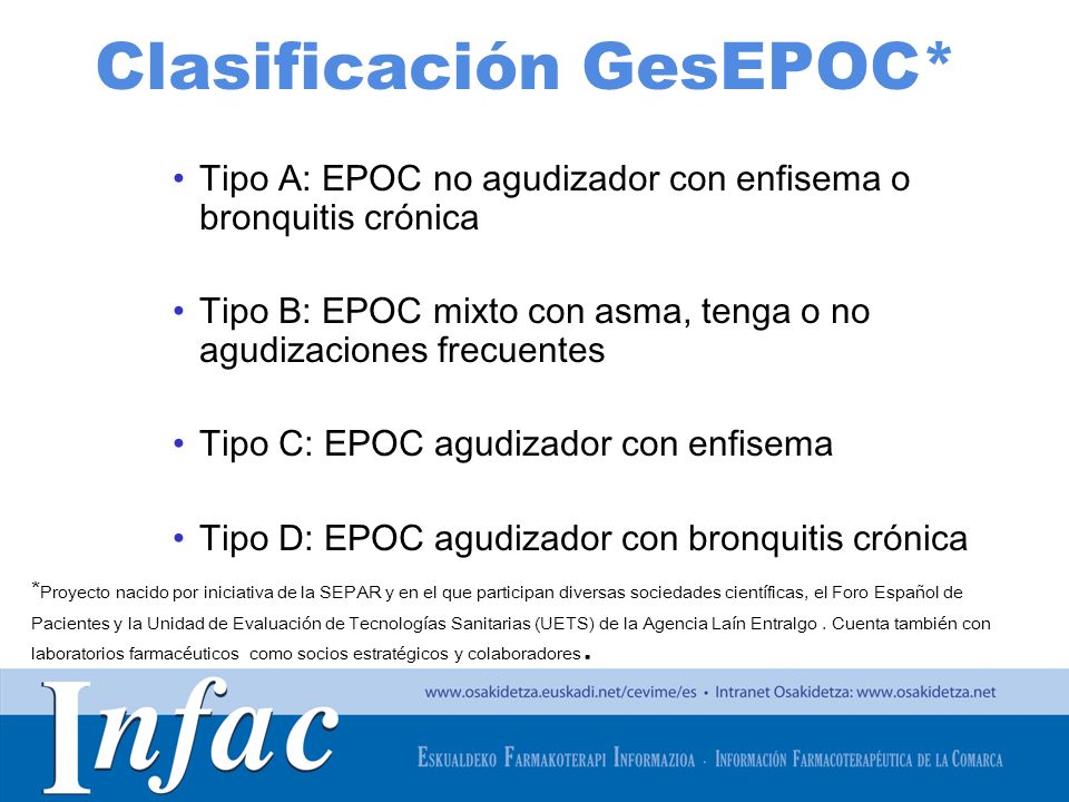 Clasificación GesEPOC*