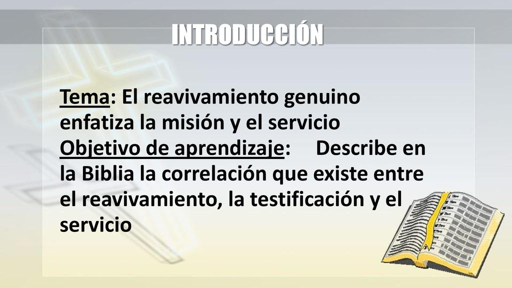 INTRODUCCIÓN Tema: El reavivamiento genuino enfatiza la misión y el servicio.