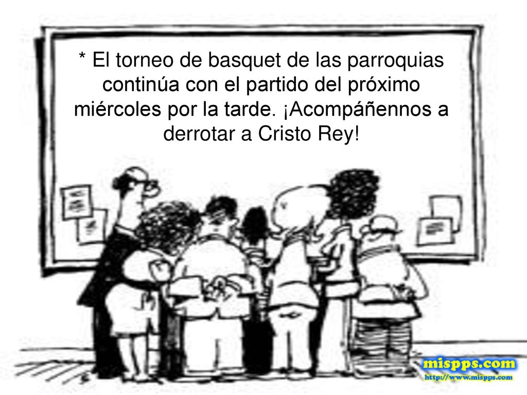 * El torneo de basquet de las parroquias continúa con el partido del próximo miércoles por la tarde.