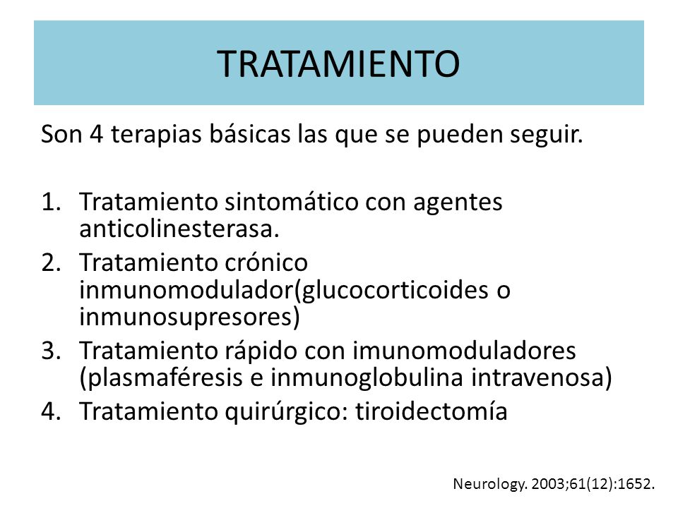 TRATAMIENTO Son 4 terapias básicas las que se pueden seguir.