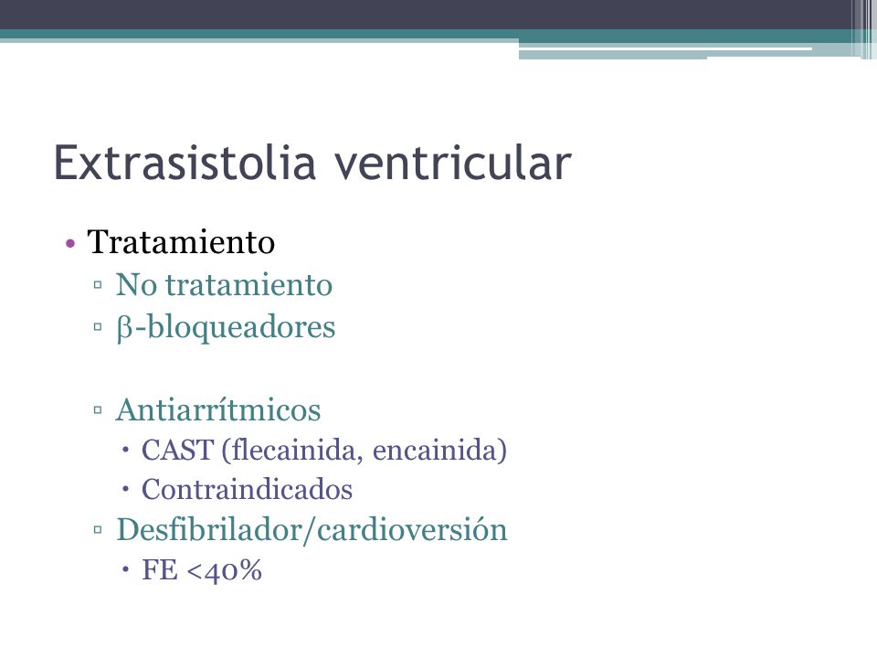 Extrasistolia ventricular