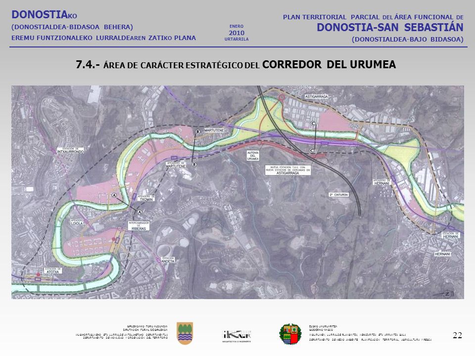 7.4.- ÁREA DE CARÁCTER ESTRATÉGICO DEL CORREDOR DEL URUMEA