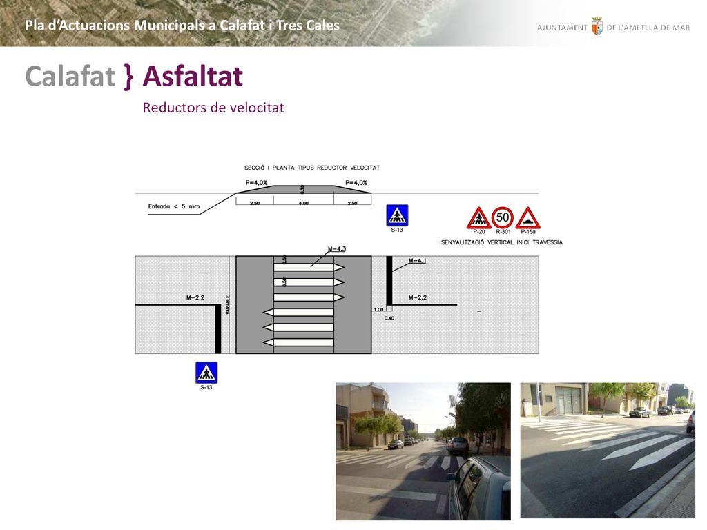 Calafat } Asfaltat Pla d’Actuacions Municipals a Calafat i Tres Cales