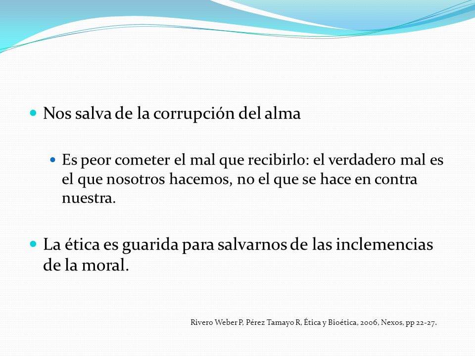 Nos salva de la corrupción del alma