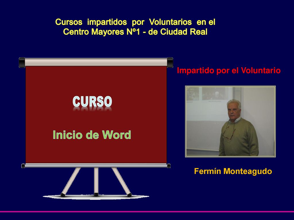 Cursos impartidos por Voluntarios en el Centro Mayores Nº1 - de Ciudad Real
