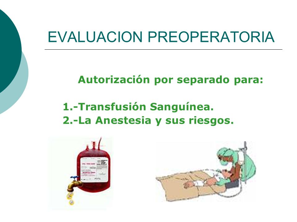 EVALUACION PREOPERATORIA