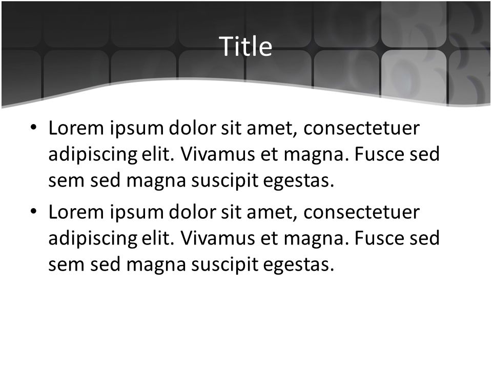 Title Lorem ipsum dolor sit amet, consectetuer adipiscing elit.