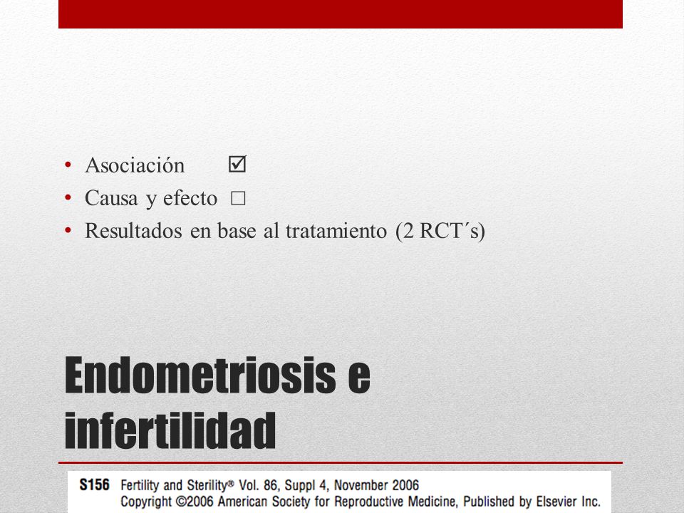 Endometriosis e infertilidad