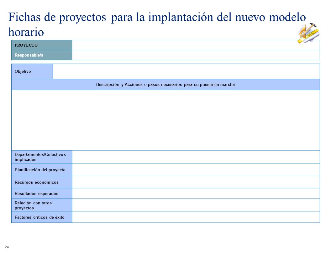 Descripción y Acciones o pasos necesarios para su puesta en marcha