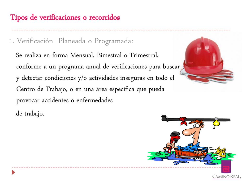 Tipos de verificaciones o recorridos