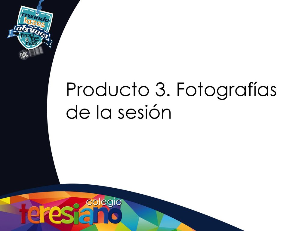 Producto 3. Fotografías de la sesión