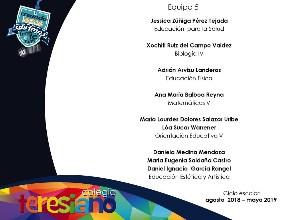 Equipo 5 Jessica Zúñiga Pérez Tejada Educación para la Salud