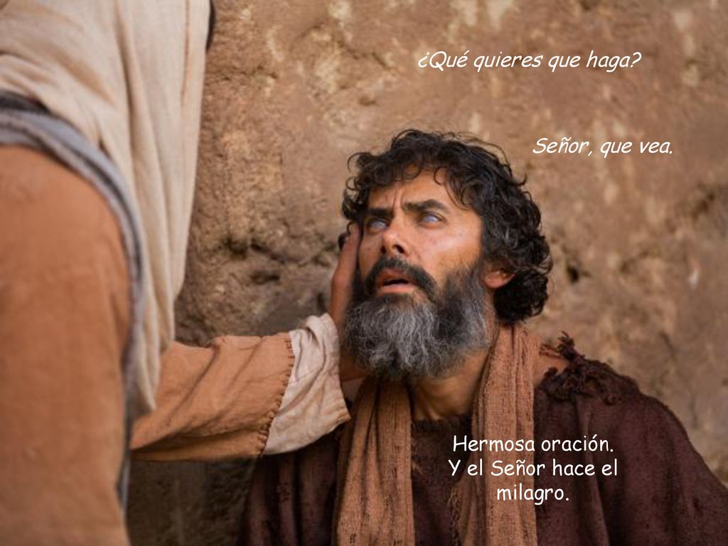 Hermosa oración. Y el Señor hace el milagro.