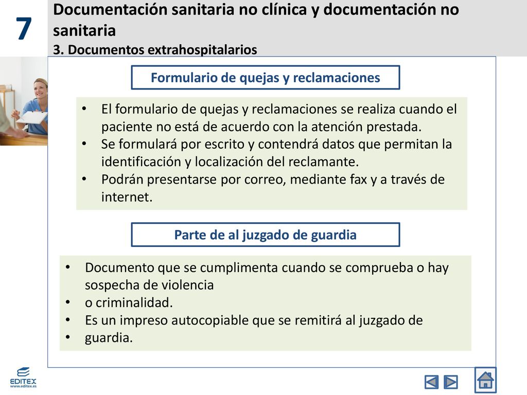 Formulario de quejas y reclamaciones Parte de al juzgado de guardia