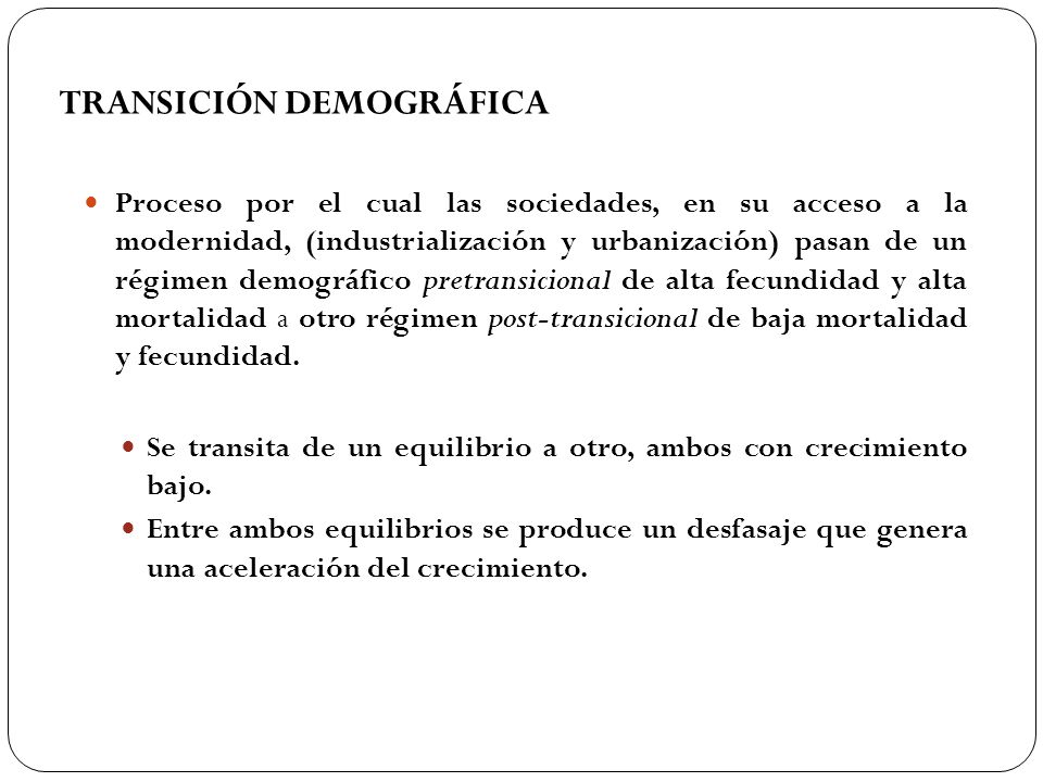 TransiciÓn Demografica Ppt Descargar