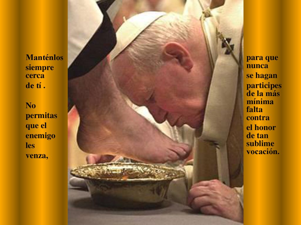 Manténlos siempre cerca. de tí . No. permitas. que el. enemigo les. venza, para que nunca.