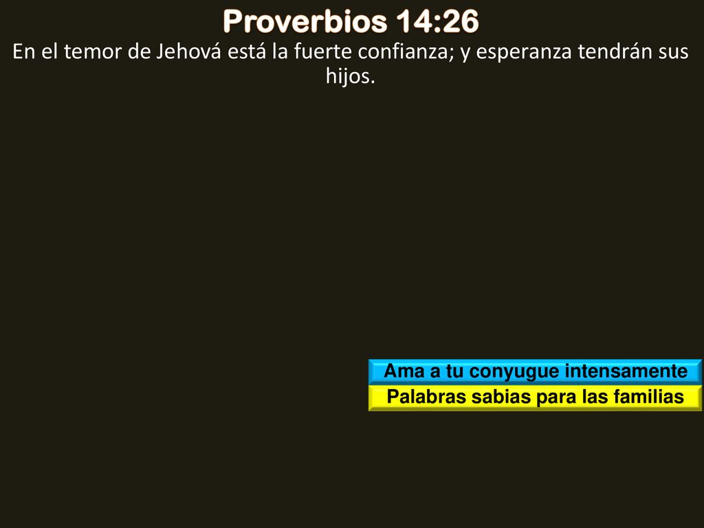 Ama a tu conyugue intensamente Palabras sabias para las familias