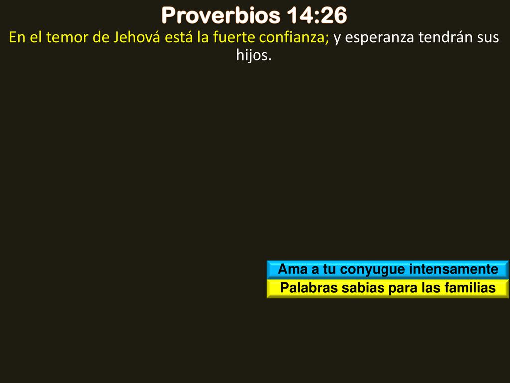 Ama a tu conyugue intensamente Palabras sabias para las familias