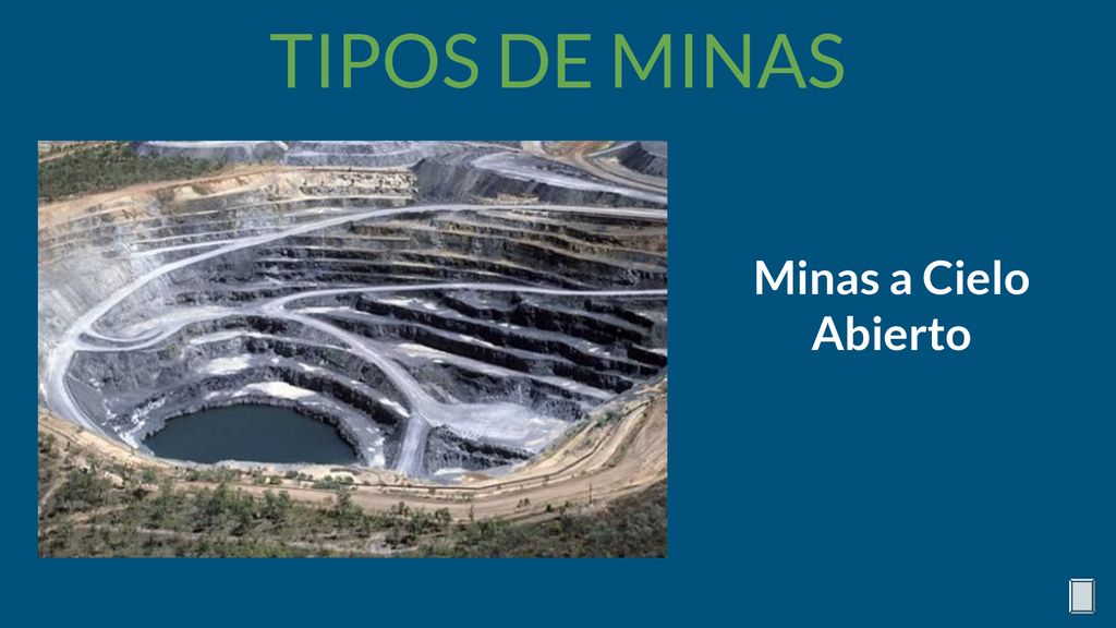 TIPOS DE MINAS Minas a Cielo Abierto