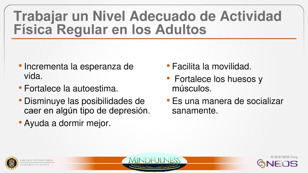 Trabajar un Nivel Adecuado de Actividad Física Regular en los Adultos