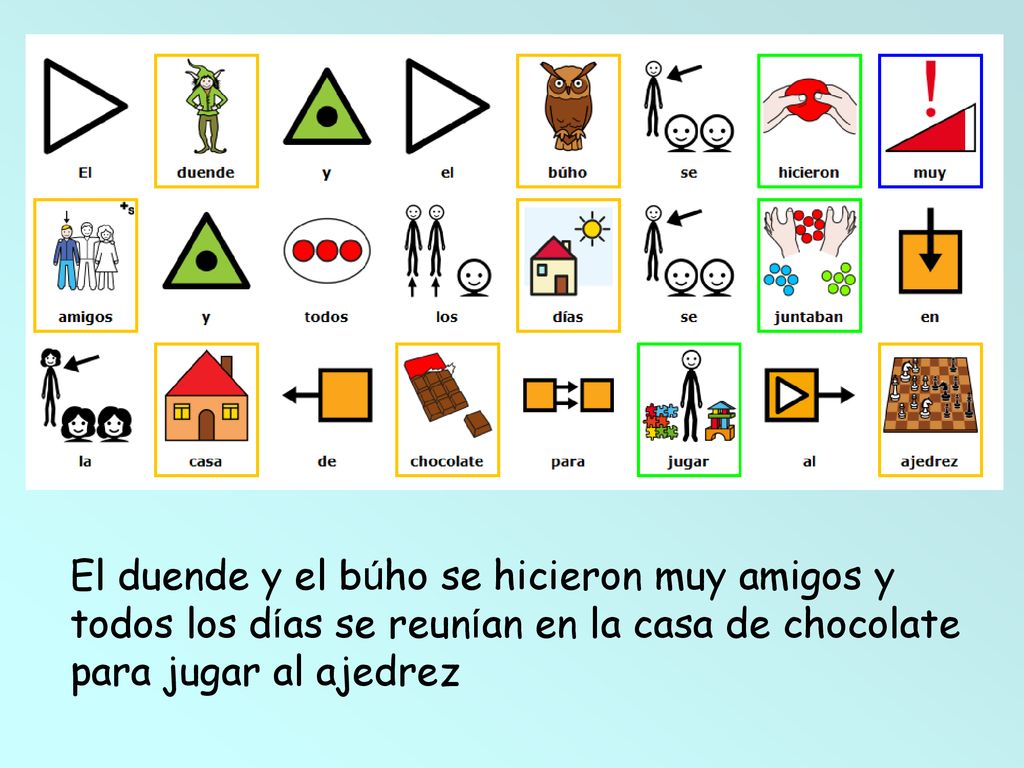 El duende y el búho se hicieron muy amigos y todos los días se reunían en la casa de chocolate para jugar al ajedrez
