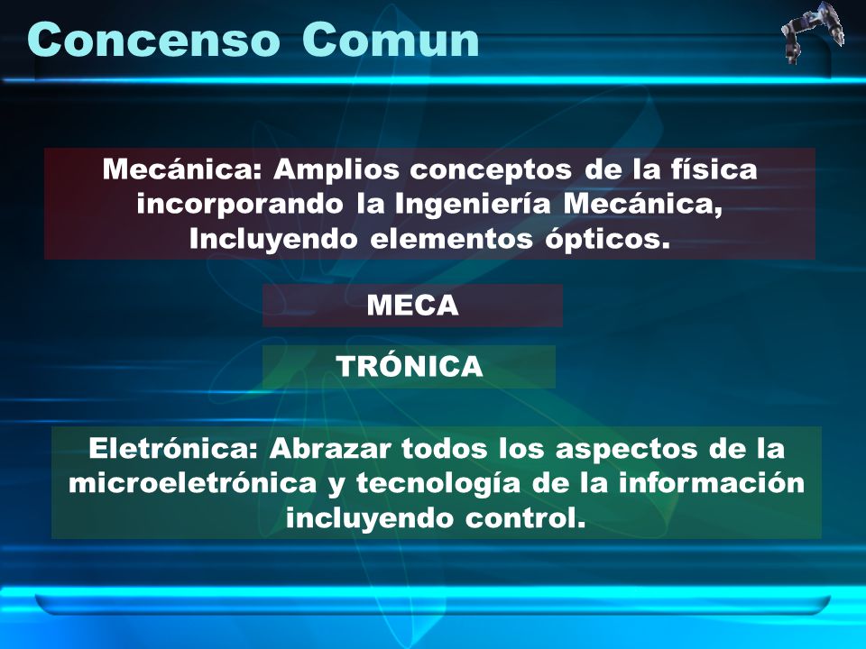 Concenso Comun Mecánica: Amplios conceptos de la física incorporando la Ingeniería Mecánica, Incluyendo elementos ópticos.