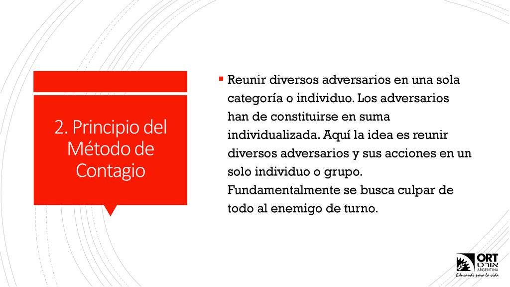 2. Principio del Método de Contagio