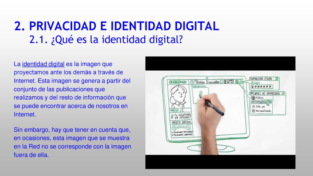 2. PRIVACIDAD E IDENTIDAD DIGITAL 2.1. ¿Qué es la identidad digital
