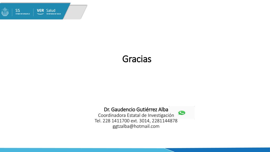 Dr. Gaudencio Gutiérrez Alba Coordinadora Estatal de Investigación Tel