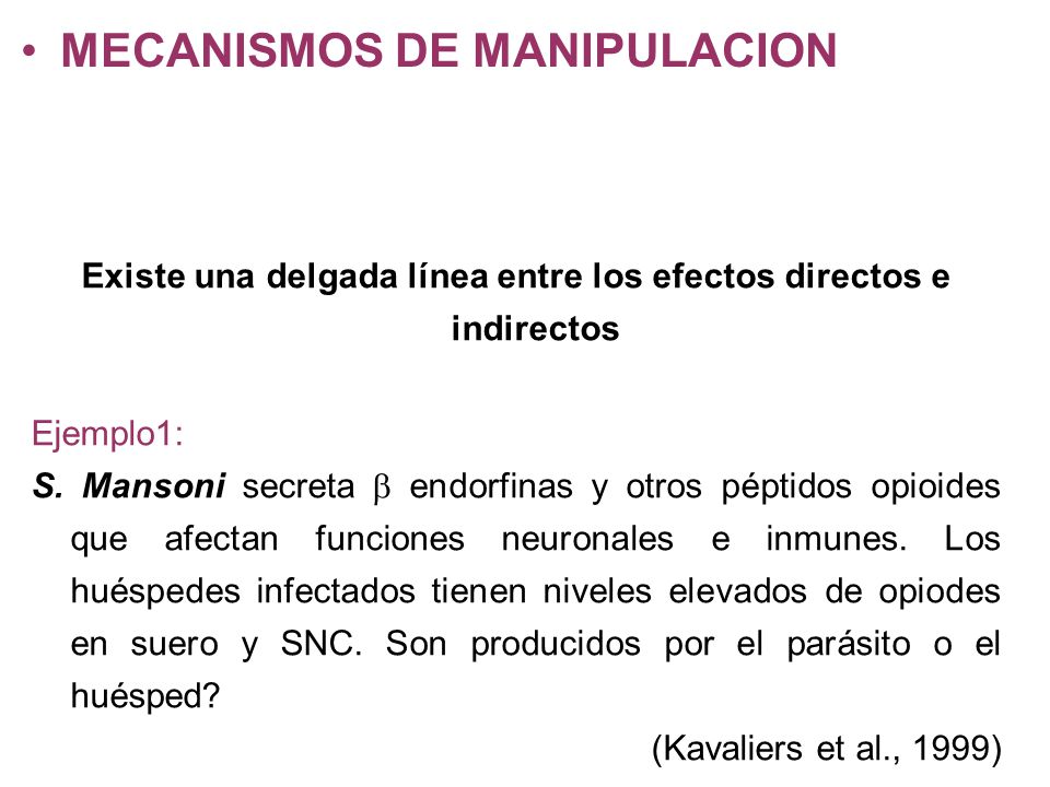 Existe una delgada línea entre los efectos directos e indirectos