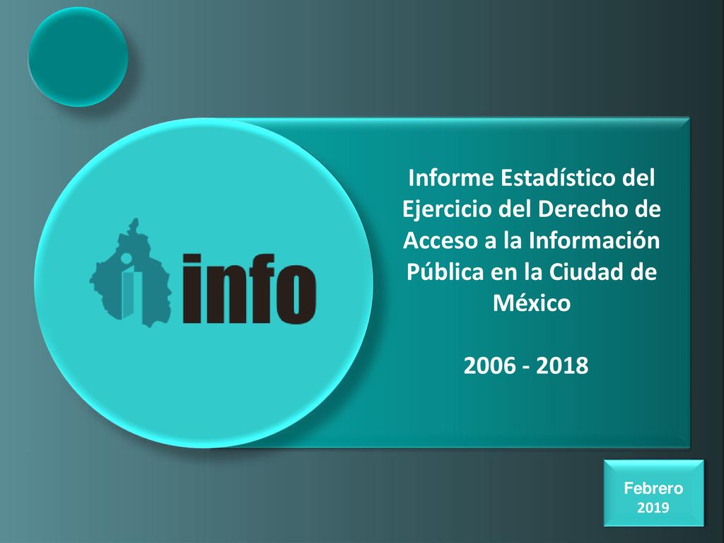 Informe Estadístico del Ejercicio del Derecho de Acceso a la Información Pública en la Ciudad de México