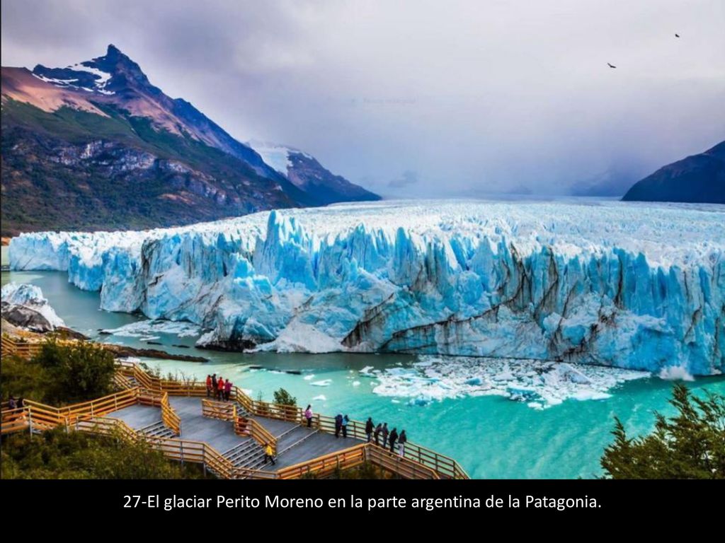 27-El glaciar Perito Moreno en la parte argentina de la Patagonia.