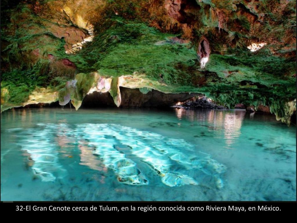 32-El Gran Cenote cerca de Tulum, en la región conocida como Riviera Maya, en México.