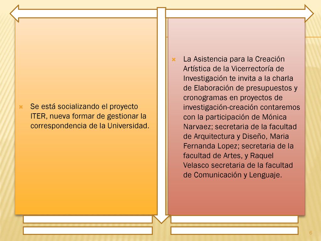 Se está socializando el proyecto ITER, nueva formar de gestionar la correspondencia de la Universidad.