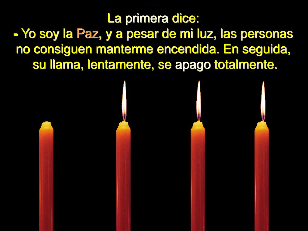 Yo soy la Paz, y a pesar de mi luz, las personas