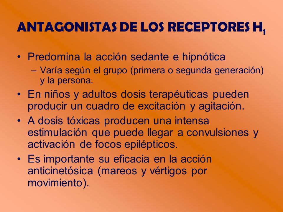 ANTAGONISTAS DE LOS RECEPTORES H1