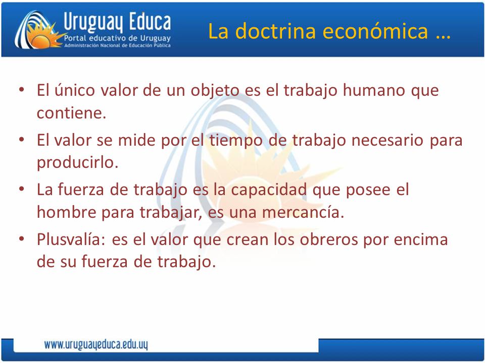 La doctrina económica …