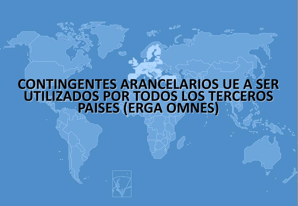 CONTINGENTES ARANCELARIOS UE A SER UTILIZADOS POR TODOS LOS TERCEROS PAISES (ERGA OMNES)