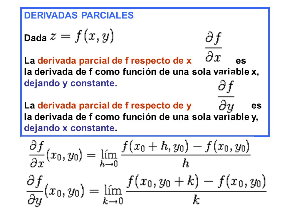 CLASE 10 PARTE 1: DERIVADAS PARCIALES PRIMERAS - ppt video online descargar