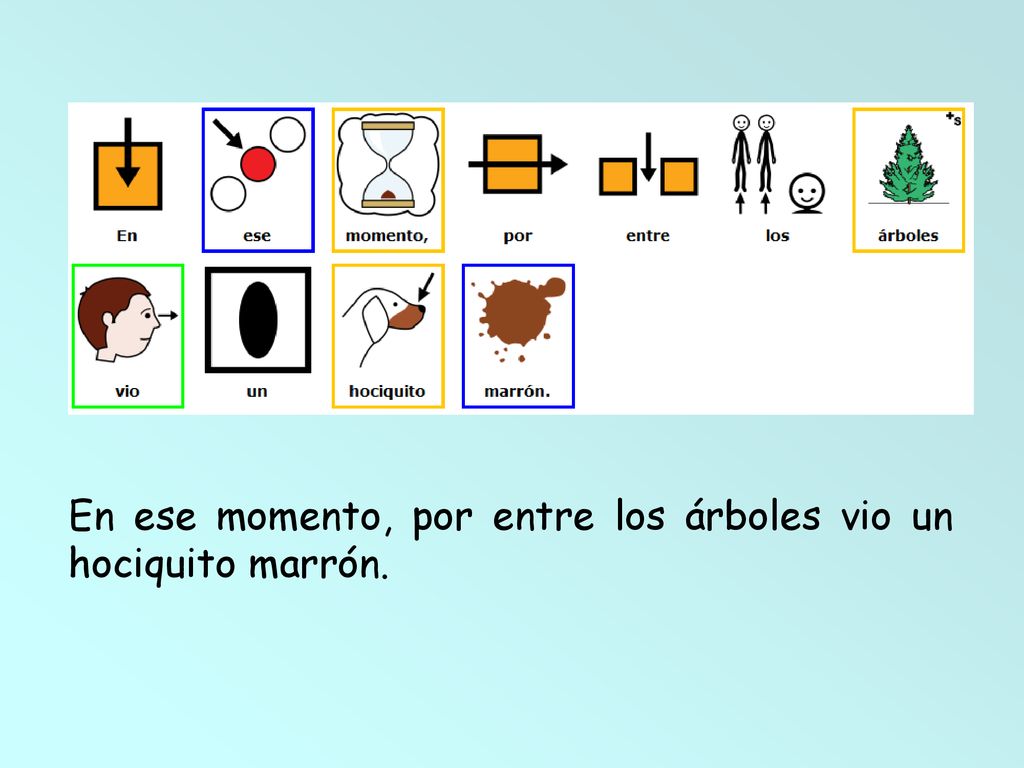 En ese momento, por entre los árboles vio un hociquito marrón.