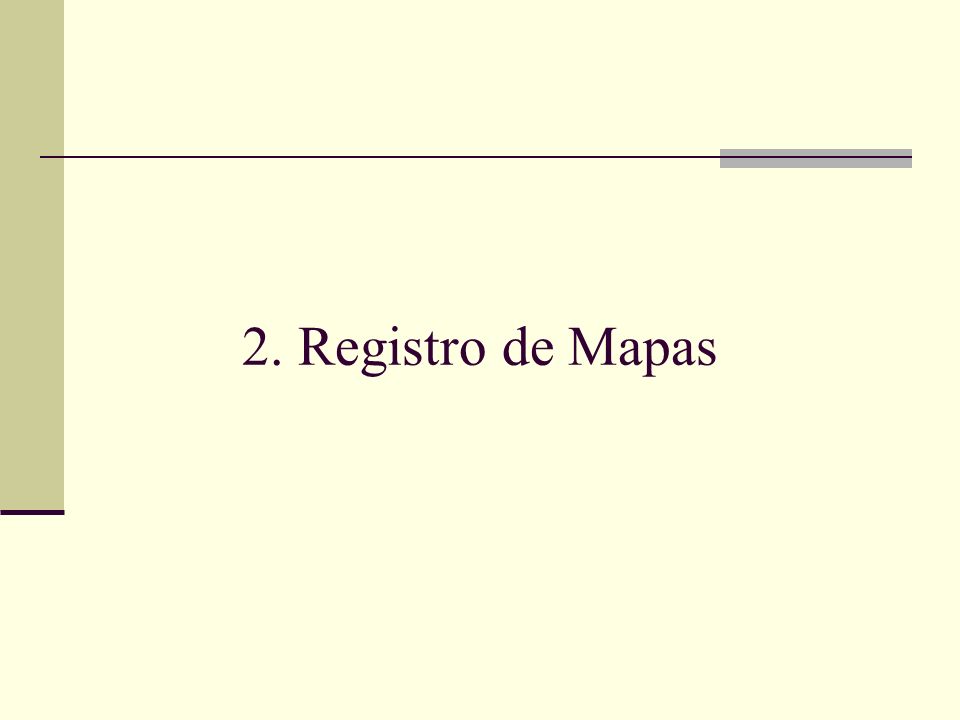 2. Registro de Mapas