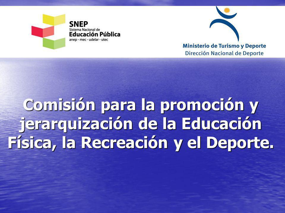 Comisión para la promoción y jerarquización de la Educación Física, la Recreación y el Deporte.