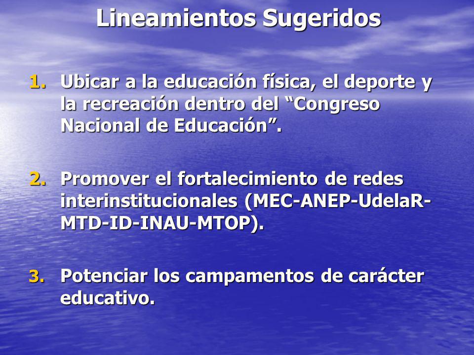 Lineamientos Sugeridos