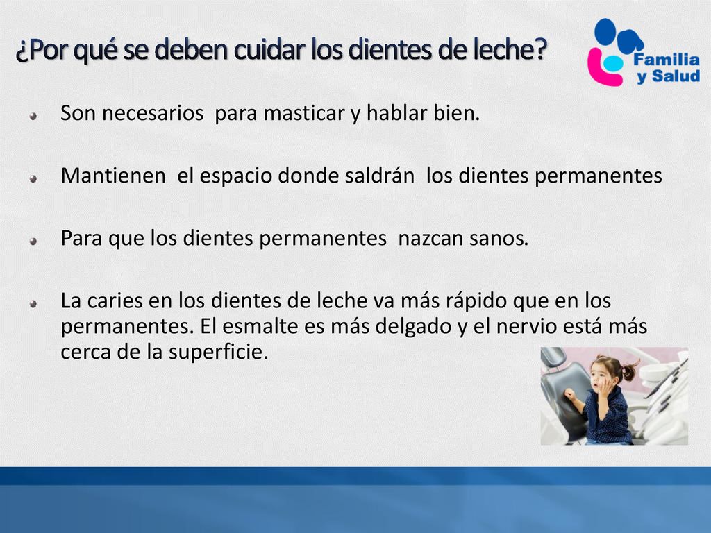 ¿Por qué se deben cuidar los dientes de leche