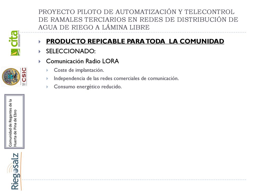 PRODUCTO REPICABLE PARA TODA LA COMUNIDAD SELECCIONADO: