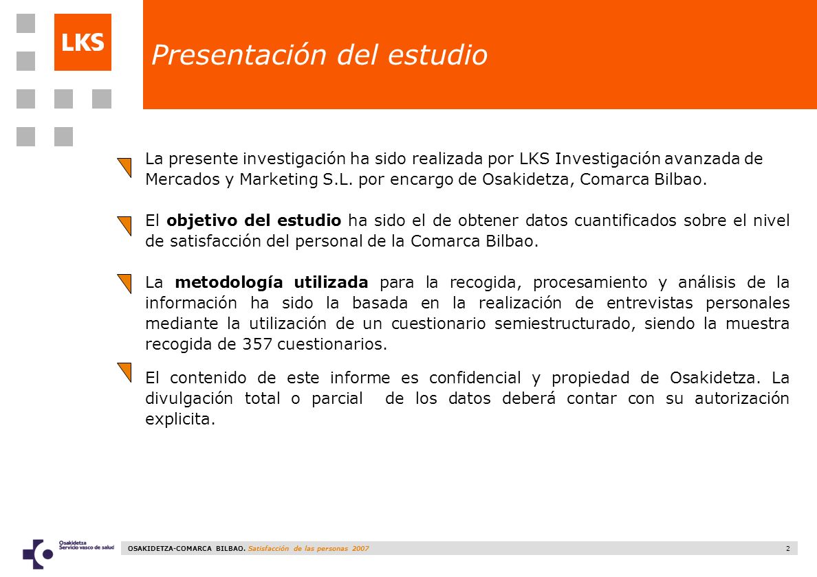 Presentación del estudio