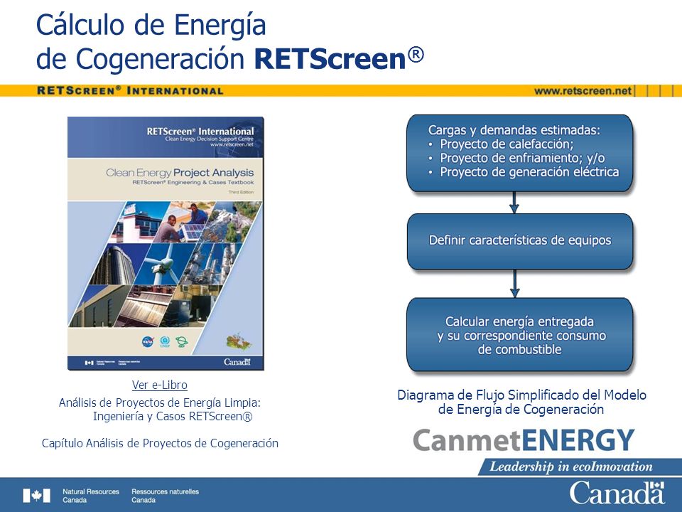 Cálculo de Energía de Cogeneración RETScreen®