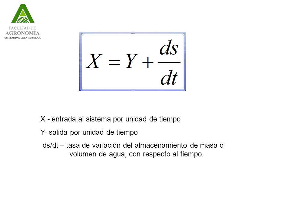 X - entrada al sistema por unidad de tiempo